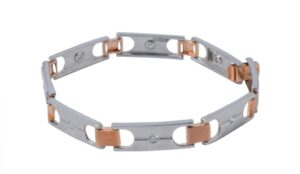 Mahalath two-tone platinum bracelet