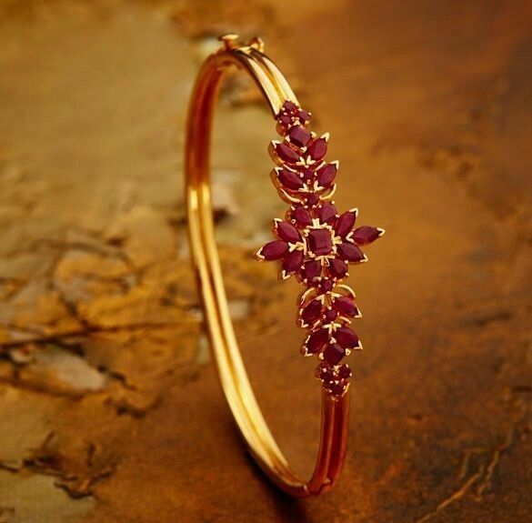 14k Solid Gold Crystal Lotus Flower Bracelet – by charlotte