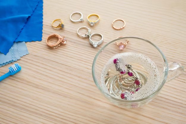 Warm Water and Soap Method to clean jewellery