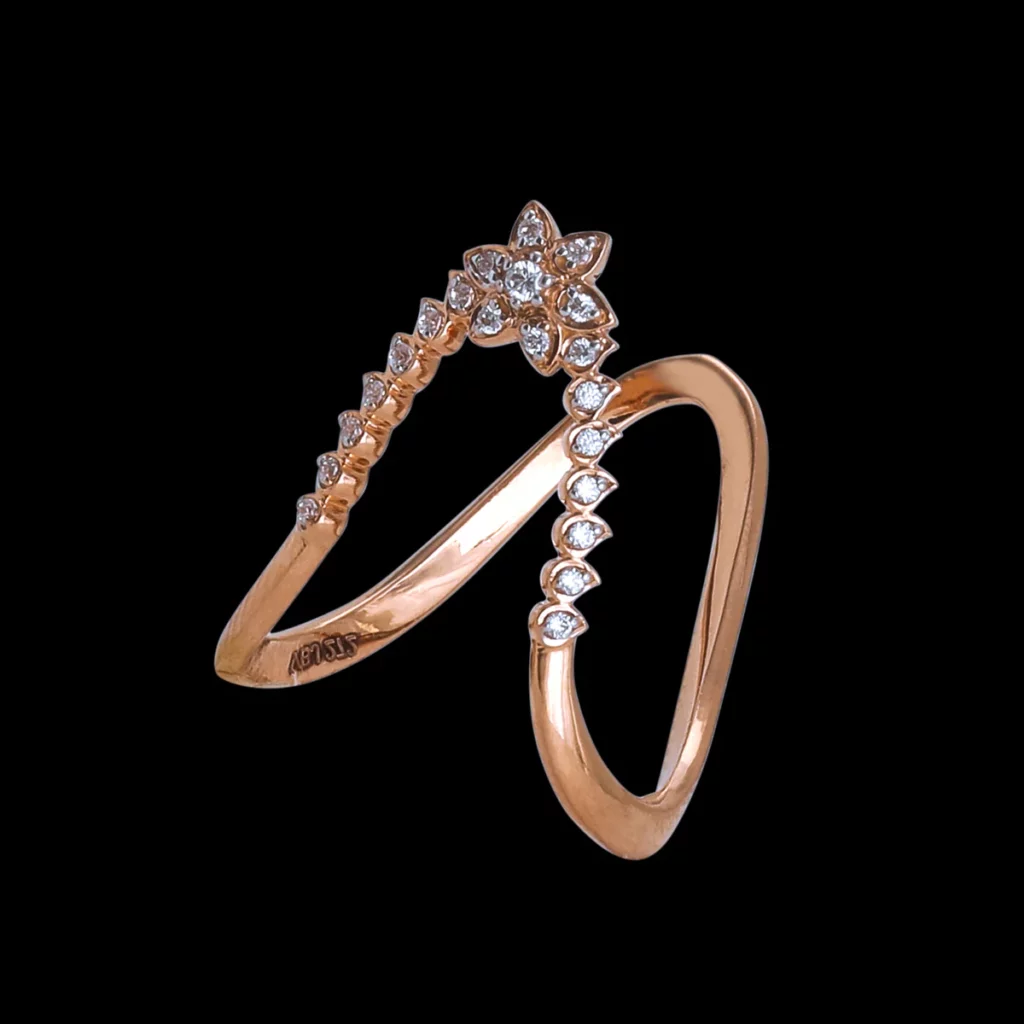 Gold Jewellery Gift for Mother’s Day 1 CZ Jewellery Gold Finger Ring