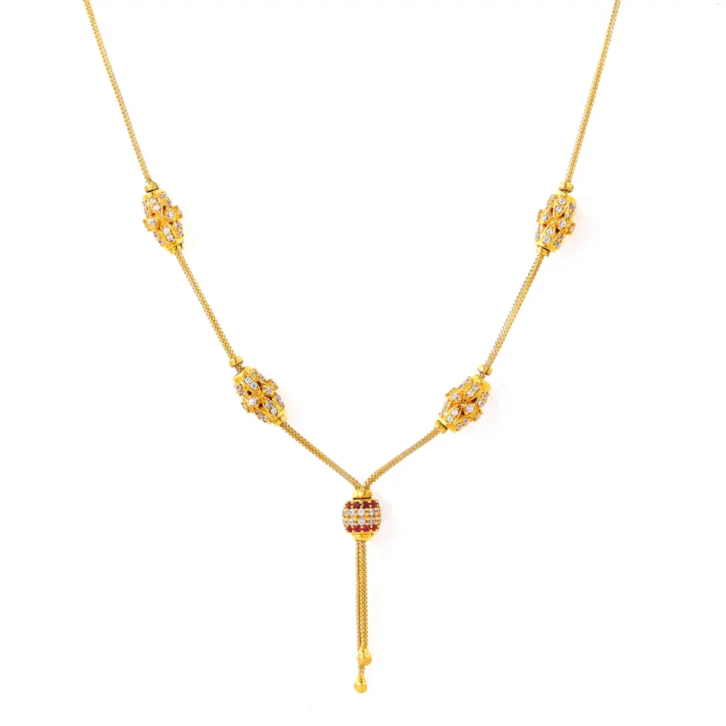 Gold Jewellery Gift for Mother’s Day 17 Gemstone Chain