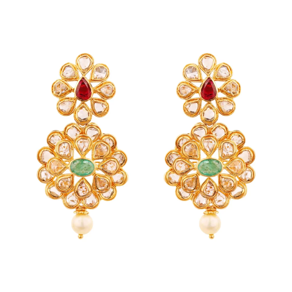 Gold Jewellery Gift for Mother’s Day 5 Gemstone Earrings