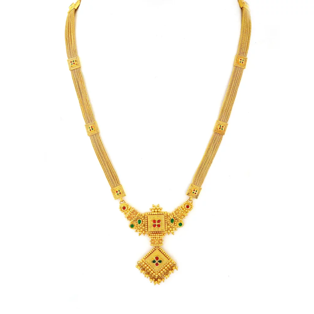 Gold Jewellery Gift for Mother’s Day 8 Gemstone Necklace