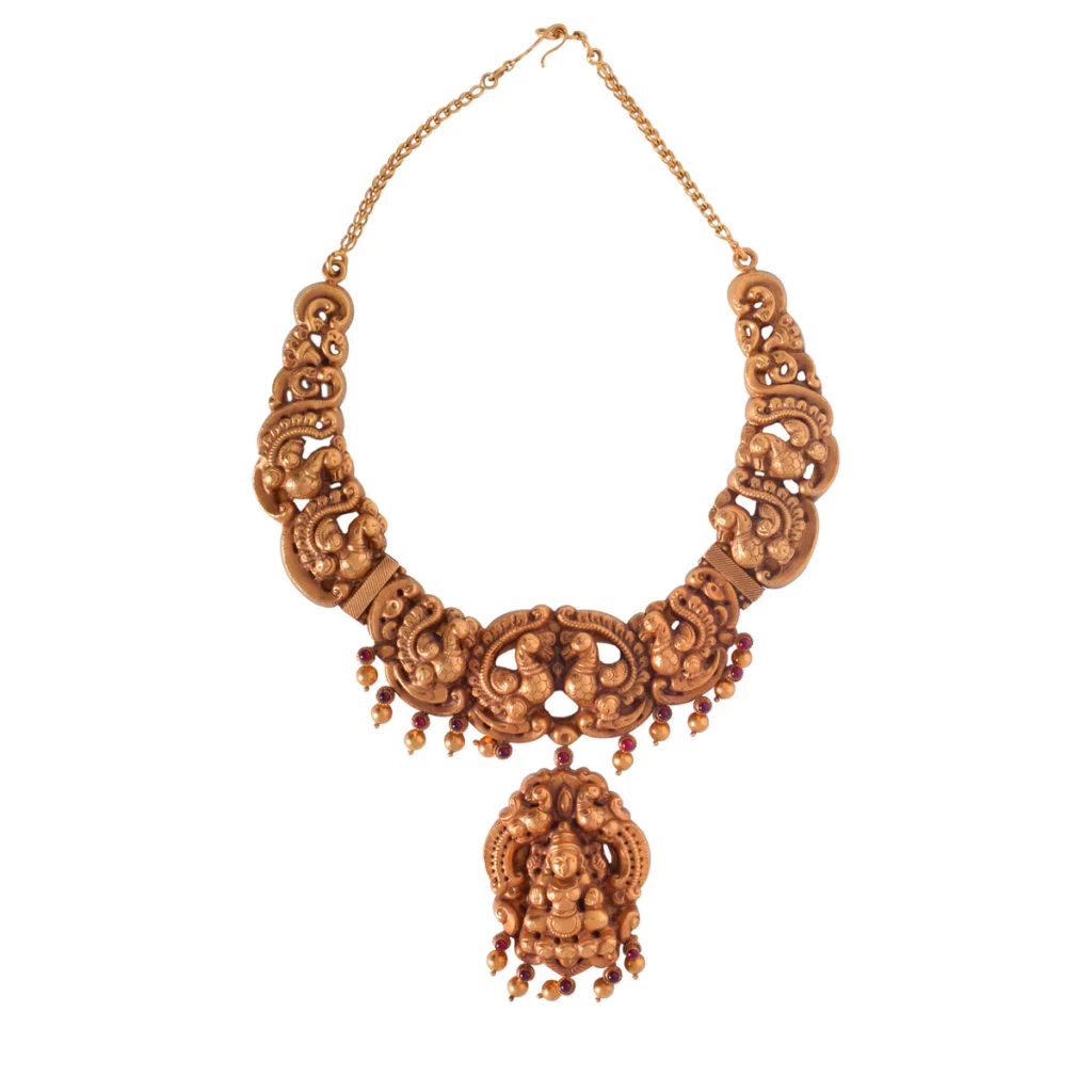 Gold Jewellery Gift for Mother’s Day 9 Saparna Lakshmi Gold Necklace