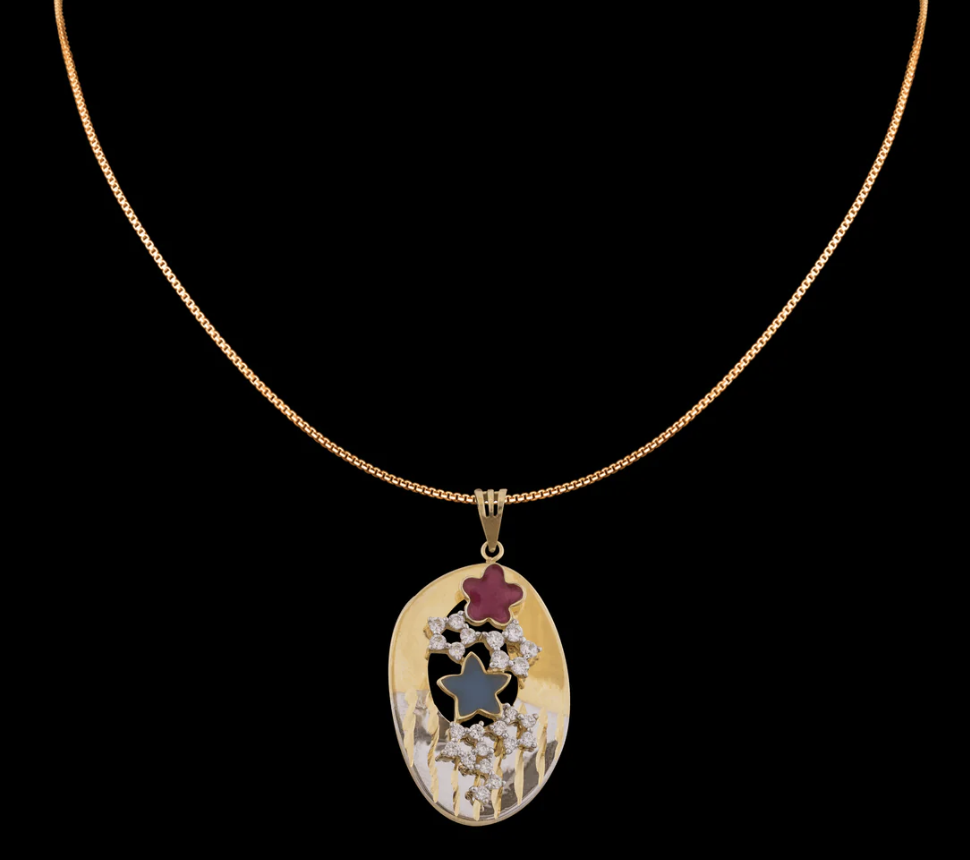 Simple & Stylish Trending Gold Pendants for Daily Use 2 Tara Yellow Gold & Cz Pendant