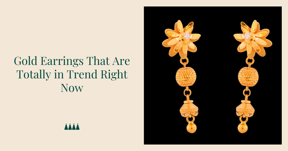 gold earrings