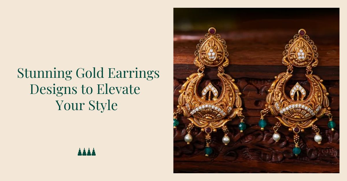 gold earrings designs