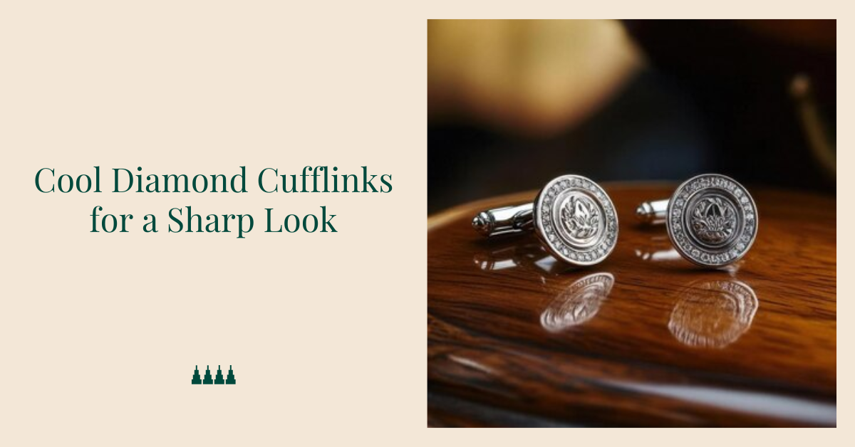 cool diamond cufflinks
