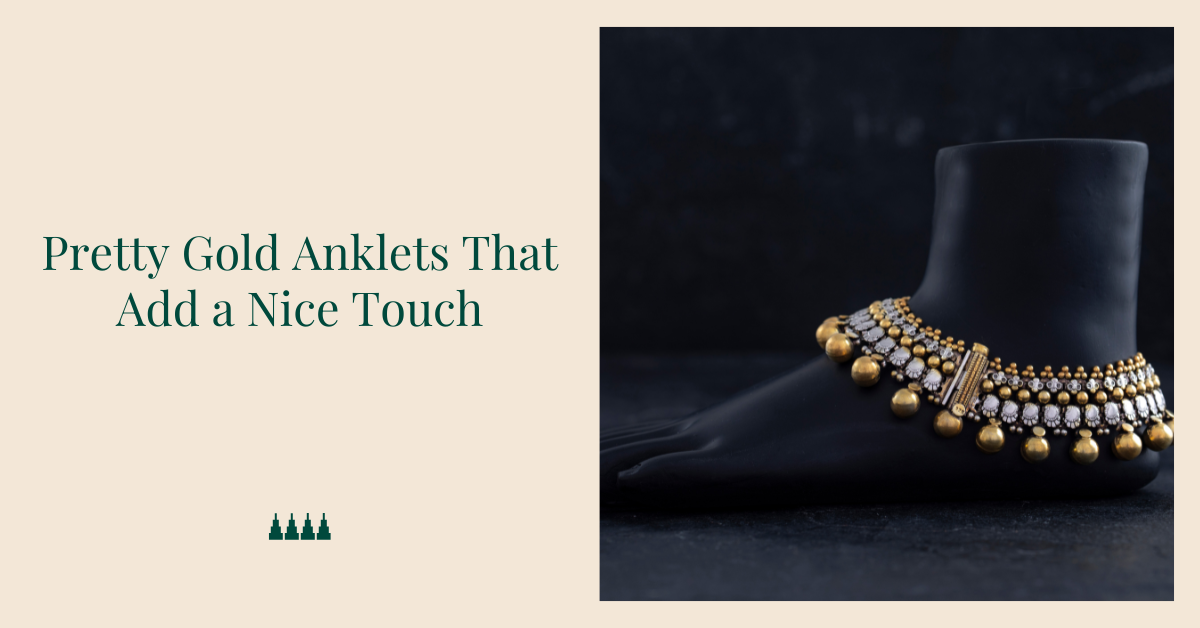 pretty gold anklets