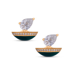 Fancy/clolour Stone Solitaire Ear Wear -IH25021343
