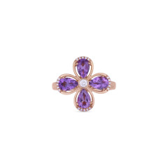 Stone Studded Precious Finger Ring -IH25040836
