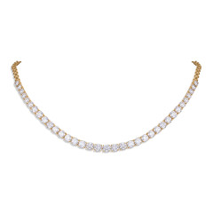 Single Line Solitaire Necklace -IH25060454A01S2
