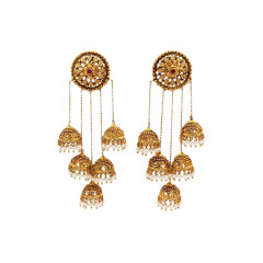 Temple Jewellery Gold Ear Wear -IH25070980
