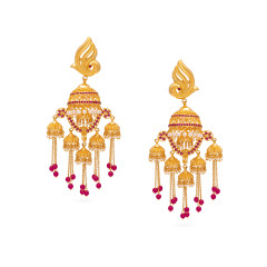 Temple Jewellery Gold Ear Wear -IH25071318
