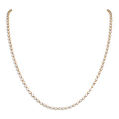 Single Line Diamond Necklace -IH25090894
