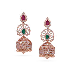 South Indian Traditional Diamond Ear Wear -JJ24121715

