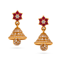 Cz Jewellery Gold Ear Wear -JJ25086073
