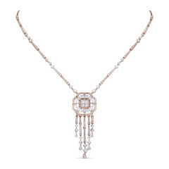 Western Diamond Necklace -JW24020364
