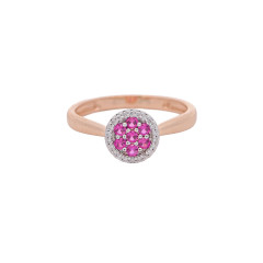 Fancy/clolour Stone
 Diamond Finger Ring -OR25021041
