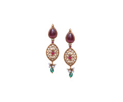 Temple Jewellery Gold Ear Wear -108A160401
