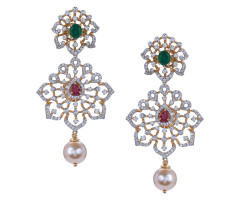 Traditional Indian Diamond Ear Wear -139A69921
