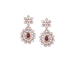South Indian Traditional Diamond Ear Wear -IH2340583
