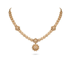 South Indian Traditional Diamond Necklace -IH2390375
