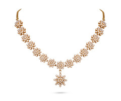 South Indian Traditional Diamond Necklace -IH24061168
