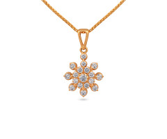 South Indian Traditional Diamond Pendant -IH24072505R1
