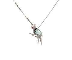  VBJ Multi Sapphite Platinum Pendant -IH24100782