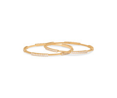 South Indian Traditional Diamond Bangle -IH24121470
