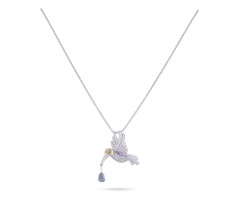  VBJ Multi Sapphire Platinum Pendant -IH25040597