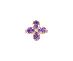 Stone Studded Precious Finger Ring -IH25040836

