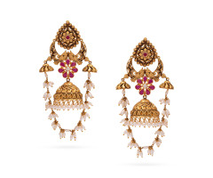 Temple Jewellery Gold Ear Wear -IH25071004

