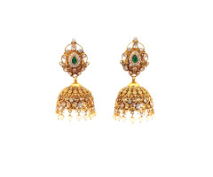 Premium Cz Gold Ear Wear -IH25071612
