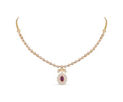 South Indian Traditional Diamond Necklace -IH25090921
