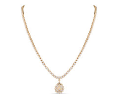 Single Line Diamond Necklace -IH25092011
