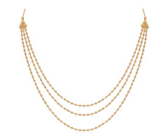 Traditional Indian Jewellery Gold Necklace -JJ2347507
