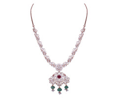 South Indian Traditional Diamond Necklace -JJ23512905
