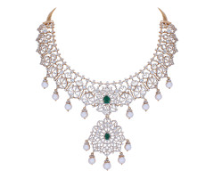 Traditional Indian Diamond Necklace -JJ2358839
