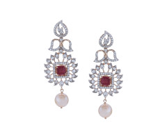 Traditional Indian Diamond Ear Wear -JJ2361105
