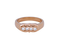Cz Jewellery Gold Finger Ring -JJ2361970
