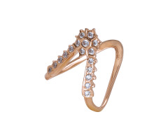Cz Jewellery Gold Finger Ring -JJ2363834
