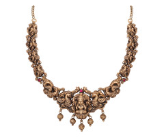 Temple Jewellery Gold Necklace -JJ2366503
