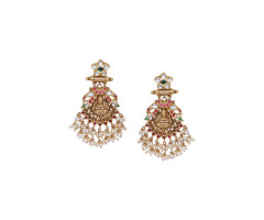Kundan Gold Ear Wear -JJ2366586
