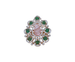 Fancy/clolour Stone
 Diamond Finger Ring -JJ2371287
