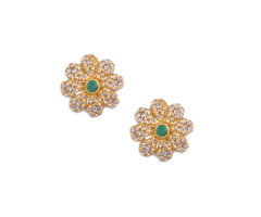 Rose Cut Precious Ear Wear -JJ24100531
