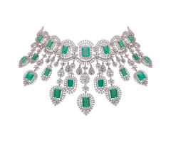 Fancy/clolour Stone
 Diamond Necklace -JJ25043048
