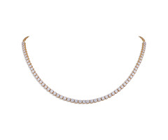 Single Line Diamond Necklace -JJ25071804
