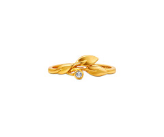 Contemporary Gold Finger Ring -JJ25083780
